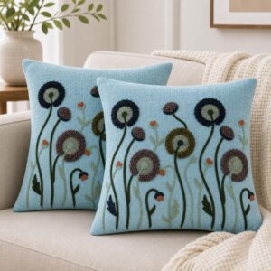 CASA-NEST Cotton Cushion Cover | 16X16 Inches | Set of 5
